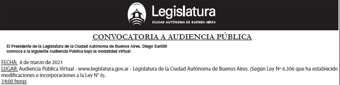 audiencia publica del 8 de marzo