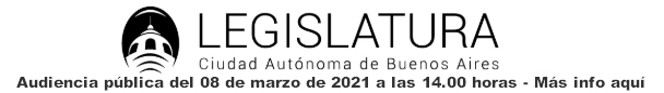 audiencia pública del 8 de marzo