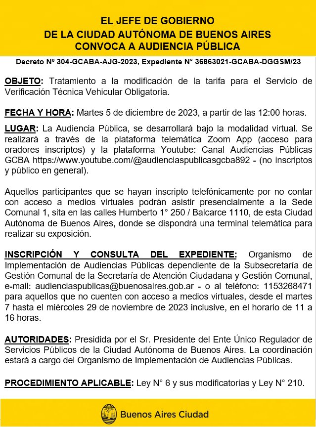 Audiencia Publica VTV