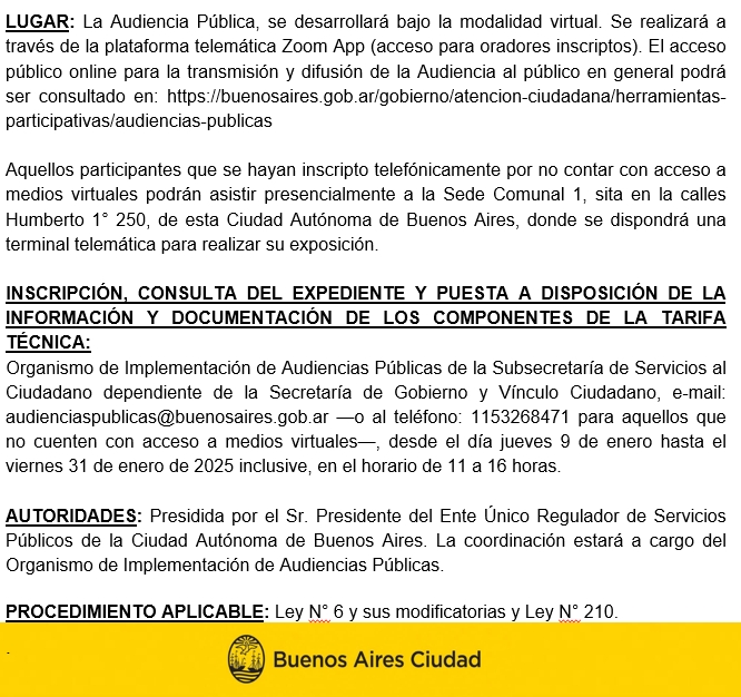  Audiencia Publica tarifa subtes