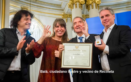 Carlitos Bala, ciudadano ilustre