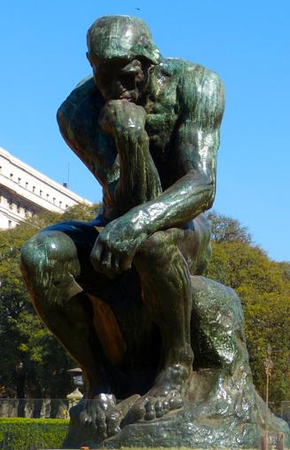 escultura el pensador de rodin