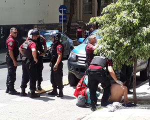 Ladron atrapado en Recoleta