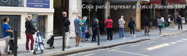 cola para supermercado Disco