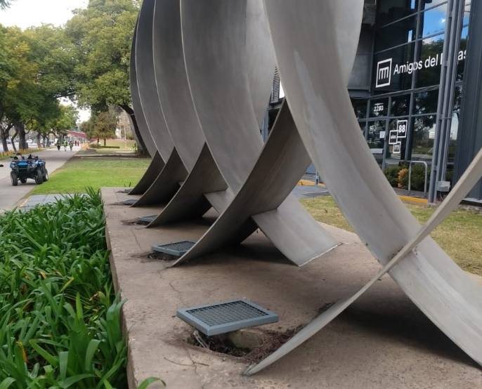 Ladrones de luminarias en Recoleta