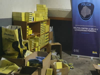 medicamentos secuestrados por la policia