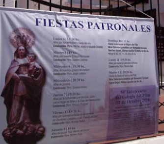 Fiestas patronales iglesia del PIlar