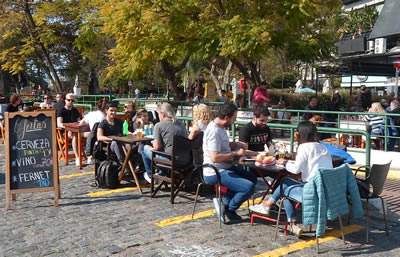 Peatonales transitorias Recoleta