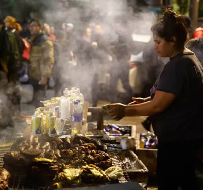 Choripan en defensa de Cristina