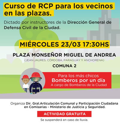 rcp en plazas