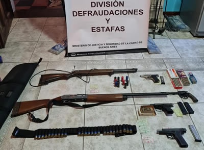 Armas secuestradas