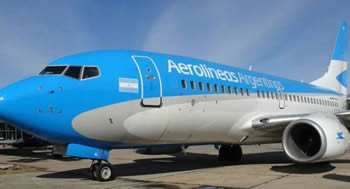 Avion de Aerolineas Argentinas