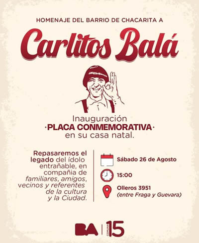 Homenaje a Carlitos Bala