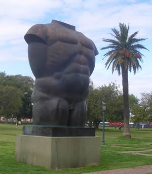 busto de Botero en Recoleta