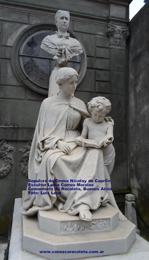 sepulcro Emma Nicolay de Caprile